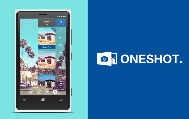 OneShot photo lens app with real-time filters now available in the store