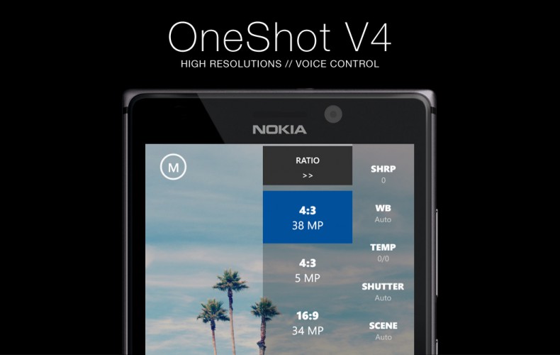High Resolution Support and Voice Commands now available with OneShot 4.0